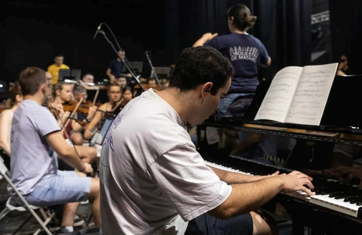 Assaig amb l'Orquestra de Mataró